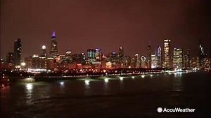 11K views · 243 reactions | Lightning filled the skies over Chicago, Illinois as a storm pushed into the region. | AccuWeather | Facebook