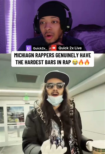 Babytron slid, that kon knueppel & jamarcus russel bar was tuff 😭🔥 (Twitch:Quick2x_) #fypシ゚viral #babytron #rnf2 #michigan #quick2xreacts