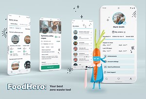 FoodHero – Food waste app case study| UX&UI - Olha Streletska