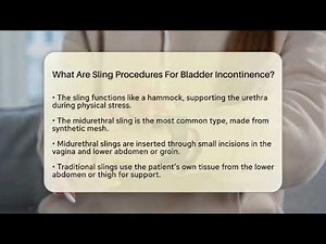 What Are Sling Procedures For Bladder Incontinence? - Bladder Health Support