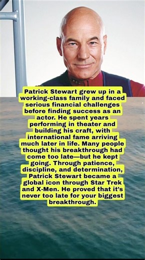 Patrick Stewart Went From Poverty to Becoming Captain Picard😱
