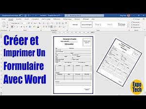 How to Create and Print a Form with Word