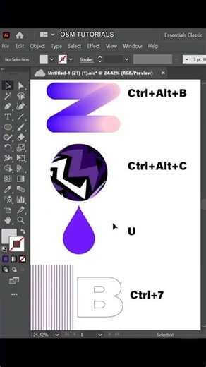 Illustrator Shortcuts You NEED to Know ✅
