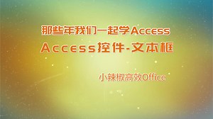 Access数据库窗体文本框控件-Access二级考试学习视频教程