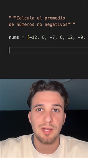 Arnau | Programación en Python on Instagram: "😱 Este error es común al calcular promedios en Python #Python En este short aprenderás a calcular el promedio de números en Python evitando uno de los errores más comunes entre principiantes. Verás cómo filtrar valores y aplicar lógica básica para obtener resultados correctos. Es ideal para practicar listas, condiciones y operaciones matemáticas en programación Python. Perfecto si estás aprendiendo Python desde cero. #python #programacion #promedio