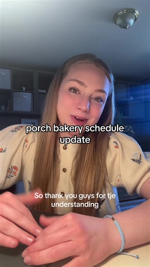 Monthly Schedule Announcement for Porch Bakery