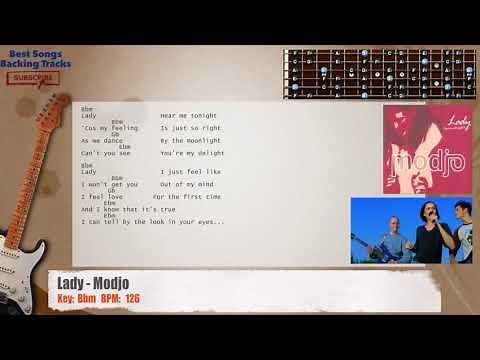 🎸 Lady - Modjo Guitar Backing Track with chords and lyrics