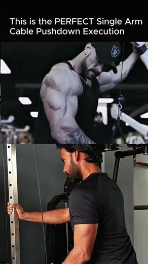 CBUM’s Perfect Cable Pushdown Technique 🔥 HUGE Tricep Builder 💪 #shorts