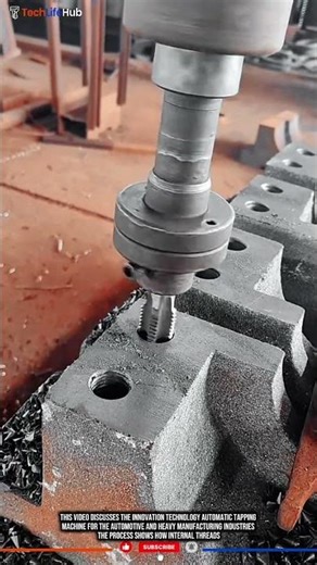 Innovation Technology Automatic Tapping Machine: High-Precision Thread Forming #tech