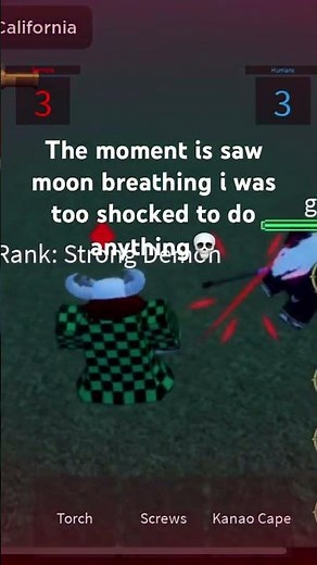Damn.. #demonslayer #dsrpg2 #roblox #combat #moonbreathing #demonslayerrpg2 #action