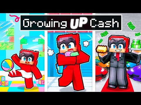 Cash GROWS UP In Minecraft!