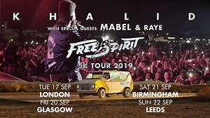 3.2K views · 43 reactions | On sale at 10am. Get your tickets to see Khalid as he brings the 'Khalid Free Spirit World Tour' to The O2 this September. Join the waiting room now. bit.ly/KhalidatTheO2 | The O2 | Facebook