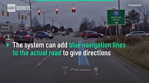 This tech gives drivers directions on the road in front of them