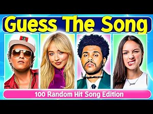 Guess The Song 😉🔥 | 100 Random Hit Songs Challenge 🎵