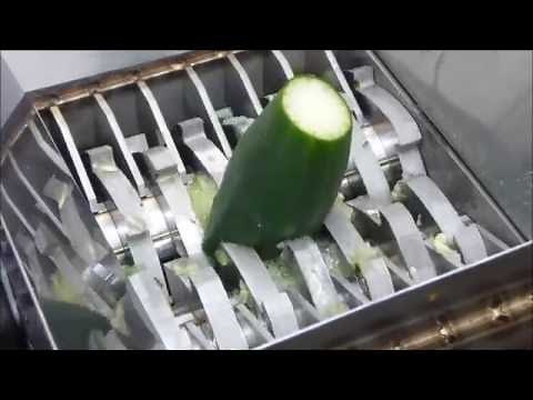 Making salad with FilaMaker Organic waste shredder.