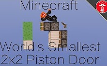 Minecraft最小的2x2活塞门 1.11  | KK