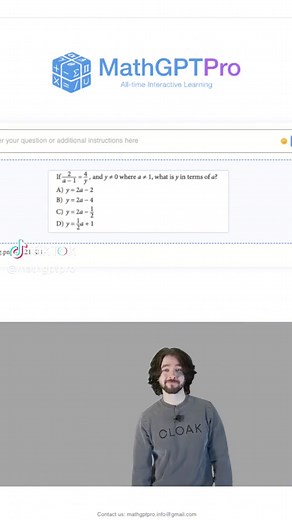 This website just aced my math problem so easily! #math #mathgptpro #mathmemes
