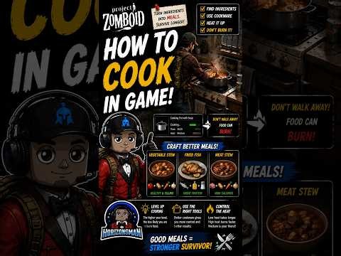 How to COOK in Project Zomboid 🍳 | Beginner Guide