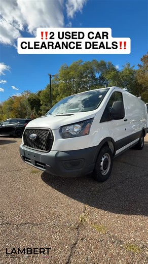 Two used cars. Two deals too good to miss  Looking for space, power, or reliability? We’ve got you covered at Lambert! Tap the link in our bio to explore both vehicles:  2022 Ford Transit Cargo Van  2025 Chevy Traverse LT #LambertBuickGMC #UsedCars #ChevyTraverse #FordTransit #CarDeals | Lambert Buick GMC, Inc. | Facebook