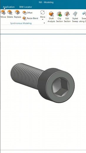 How to Make Allen Bolt in Siemens NX| Fastener Design Tutorial #caddesign #cad #nxcad #ugnx #3dcad