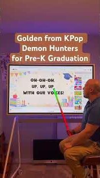 Golden Pre-K Graduation Song from KPop Demon Hunters #golden #prek #preschool #kpopdemonhunters