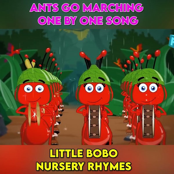 Ants Go Marching One By One Song _ FlickBox Nursery Rhymes _ Learn 1 to 10 number #shorts