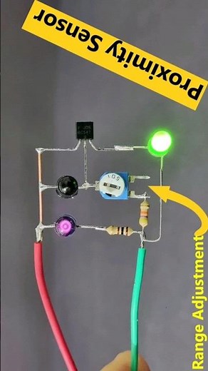 How to Build a Proximity Sensor Circuit with Adjustable Range #shorts #zaferyildiz #short #Proximity