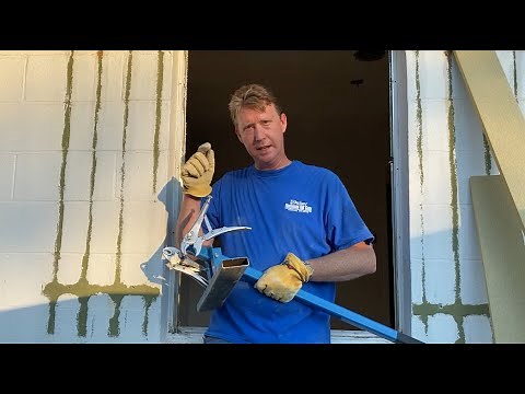Removing Aluminum Window - FASTEST TOOL EVER - Brick or Cinder Block