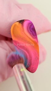 549K views · 19K reactions | Uñas efecto tipo Geoda ✨ Nail Art Materiales: -Gel Polish Imperial Black -Gel Uv Synergy -Gel Polish Sailor White -Top Coat -Top Matte -Pigmentos Neón | Melisa Rocha | Facebook