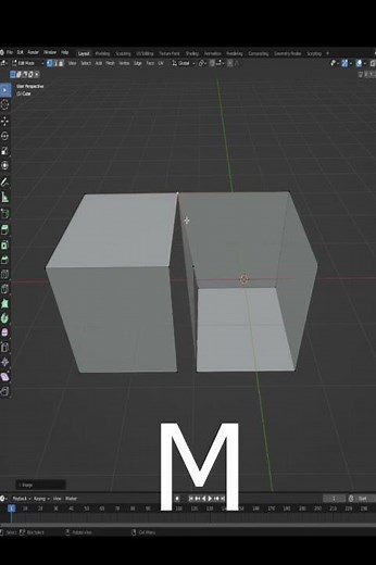 TIPS para blender cortar y pegar vértices y caras en blender3D
