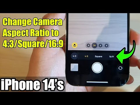 iPhone 14's/14 Pro Max: How to Change Camera Aspect Ratio to 4:3/Square/16:9