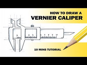 How to Draw Vernier Caliper