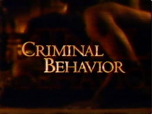 Criminal Behavior 1992 TV Movie WOC