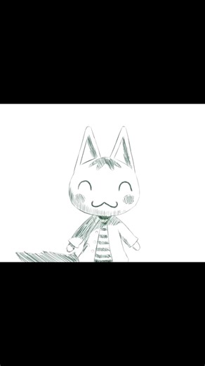 Anima Crossing Animation - HNY btw ! 🎊 #fypシ #animation #artistsoftiktok #krita #animalcrossing