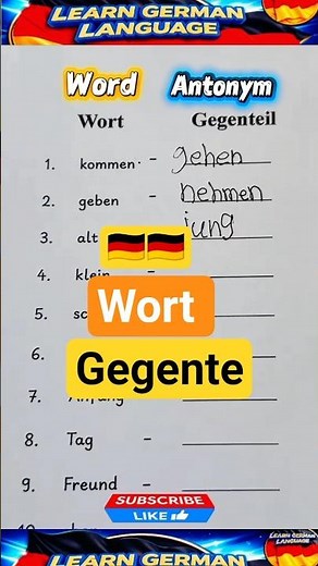 learn German jackoo 🇩🇪 | wort gegente | #deutschlernen #germangrammar #shortfeed #shorts