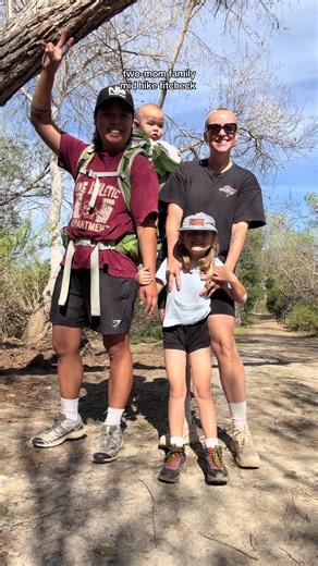 who’s got trail gear recs? feel like we could up our trail fits a bit 😅 @Salomon @merrell @Osprey Packs @Nike @Gymshark #wlw #twomoms #lgbtq #hikingadventures #Outdoors