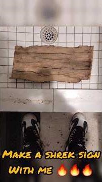 Making a #shrek sign🔥 #getoutofmyswamp #shrekmemes #shrekinthebackrooms #kawaii #iloveshrek #donkey