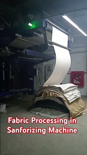 Fabric Processing in Sanforizing Machine