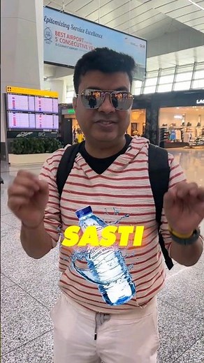 Cheapest Water Bottle At Delhi Airport T3