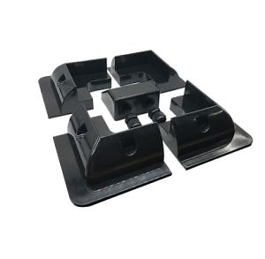 [Hot Item] Factory Price Plastic ABS Solar Panel Corner Mount for RV Caravan Solar Mounting System Black Bracket