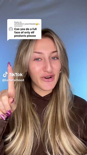 Replying to @UR.WORST_NIGHTMARE😌 a full face of ELF! #makeuptutorial #fullfaceofelf #makeupchallenge #beautychallenge #fullfaceofelfcosmetics