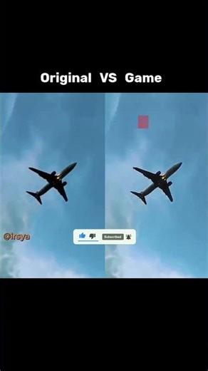 Original VS Game - Lihat Pesawat Yang Joget #shorts #minecraft #funny