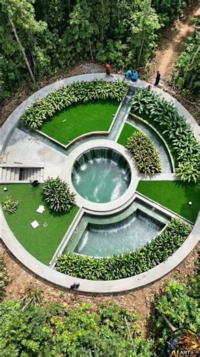 From Dirt to Dream Underground Pool Villa (Full Build) #shorts