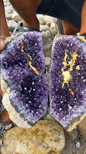 Hidden Gold in Amethyst? Incredible Crystal Discovery!