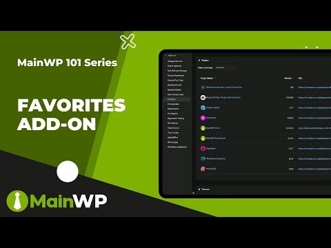 MainWP Favorites Add-on Tutorial: From Saving to Installing Plugins - MainWP 101
