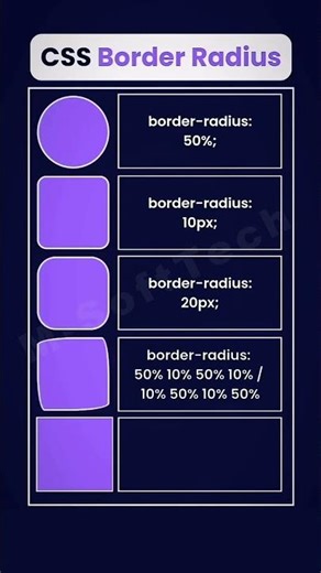 learn CSS border radius #coding #frontendcourse #webdesign #webdevelopment #programming #shorts