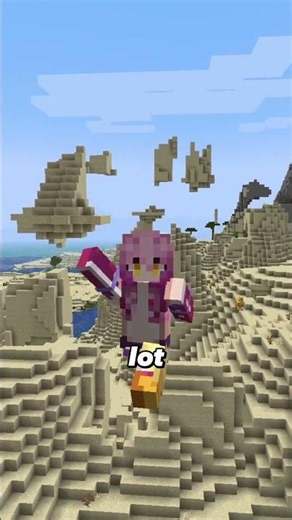FLOATING ISLAND on this DESERT minecraft seed