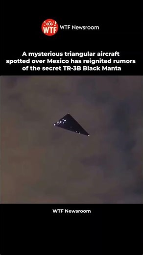 Mysterious Triangular Aircraft Spotted Over Mexico😱 | TR-3B Black Manta