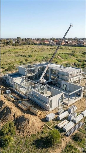 Mansion Built From Scratch in Seconds 🏗️➡️🏡