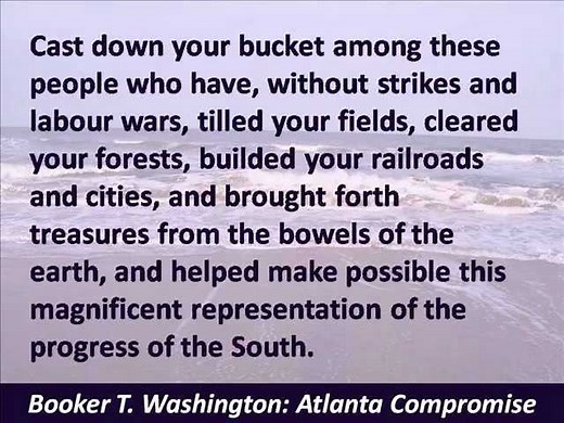 Booker T. Washington - Atlanta Compromise Speech - Cast down your bucket - Hear the Full Text